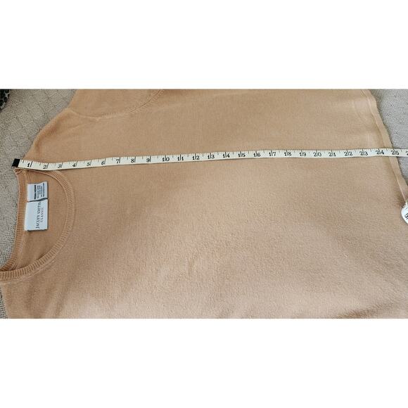 Jaclyn Smith Vintage Tan Short Sleeved Blouse with Crew Neck Women's Size Medium - Picture 6 of 7